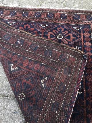 Antique Mina Khani Baluch bagface, very nice collector´s item. Size: 73x70cm / 2'4''ft x 2'3''ft                  