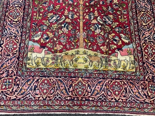 A fine antique Persian Isfahan rug, beautiful tree of life Design. Size ca. 210x145cm / 6’9ft by 4’7ft http://www.najib.de              