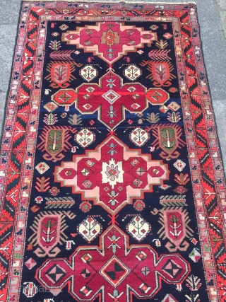 Antique Caucasian Karabagh runner, good condition, size: ca. 370x115cm / 12'2''ft x 3'8''ft
                    