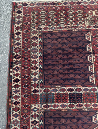 A very nice antique Turkmen Yomud Ensi, circa 150 years old. Very nice collectors piece. Size circa 160x130cm / 5,3ft by 4,3ft http://www.najib.de