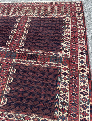 A very nice antique Turkmen Yomud Ensi, circa 150 years old. Very nice collectors piece. Size circa 160x130cm / 5,3ft by 4,3ft http://www.najib.de