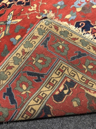 A Star Ushak copy from Transylvania/Romania woven in the workshop of Theodor Tuduc, the world's most famous rug forger Age: circa 1930. Size: 265x137cm / 8'7''ft by 4'5''ft. For more literature please  ...