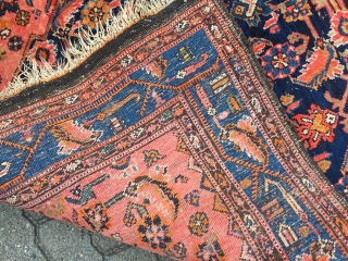 A solid antique Persian Bidjar rug on wool foundation, size: ca. 210x135cm / 6'9''ft x 4'4''ft   www.najib.de              