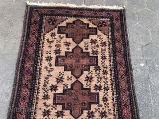 Lovely antique Ferdows Baluch rug with animals, size: 150x95cm / 5ft x 3'1''ft Very nice collector´s piece.                