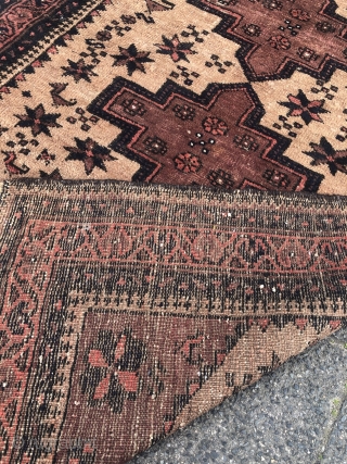 Lovely antique Ferdows Baluch rug with animals, size: 150x95cm / 5ft x 3'1''ft Very nice collector´s piece.                