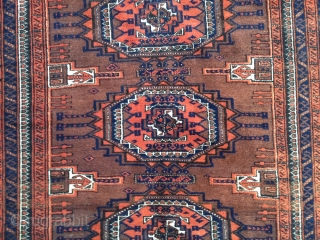 Large antique Baluch rug, fine quality. Size: 242x122cm / 8ft x 4ft www.najib.de                    
