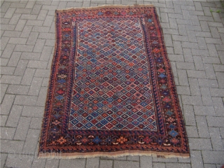 Very nice antique Kordi rug with lovely and unique design. 19th century. Size: ca 185x120cm / 6'1'' x 4'              