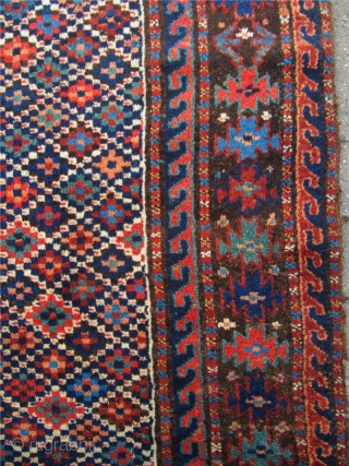 Very nice antique Kordi rug with lovely and unique design. 19th century. Size: ca 185x120cm / 6'1'' x 4'              