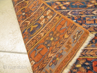 Antique grain bag woven by Afshar tribes of Southpersia. All natural colors. Size: 90x80cm / 3ft x 2'6''ft               
