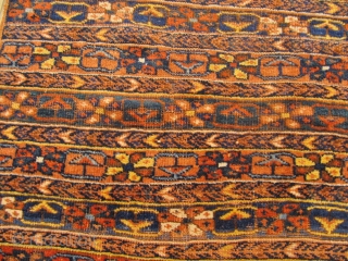 Antique grain bag woven by Afshar tribes of Southpersia. All natural colors. Size: 90x80cm / 3ft x 2'6''ft               