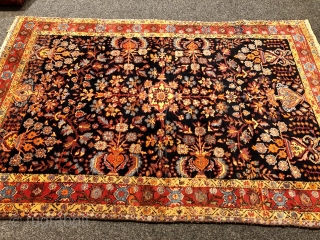 Antique Persian Malayer rug, beautiful colors. Size: ca.205x140cm / 6'7''ft by 4'6''ft                     