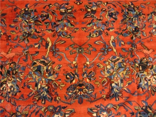 Antique Persian Oversize Bakhtiary carpet. Fine weave, beautiful design with birds and parrots. Good condition. Glossy and shiny wool. Age: circa 1900. Size: ca 630x400cm / 20'7'' x 13'1'' www.najib.de   