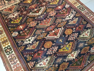 ref: s2165 / kuba Akstafa Prayer, Caucasian antique rug, 19th century, perfect condition
size : 190 X 140
SOLD                