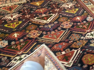 ref: s2165 / kuba Akstafa Prayer, Caucasian antique rug, 19th century, perfect condition
size : 190 X 140
SOLD                