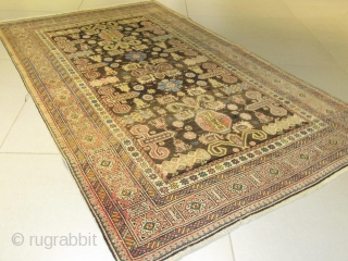 ref: S2096/ Kuba perepedil ,Caucasian antique rug early 20Th century , full pile , no repairs ,size 2.10 x 1.25 , 6'11 x 4'1         