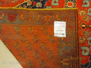 ref: 1932-Karabagh Shousha Armenian dated rug - 1909 A.D Caucasian antique rug .
size 3.20x1.80=5.76m2, 10'6x5'11 perfect condition , no repairs,full pile .           