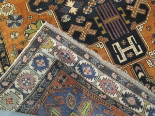 ref:1668/Kuba Konagend Caucasian antique rug , perfect condition , size 2.45 x 1.60 , 8' x 5'3                