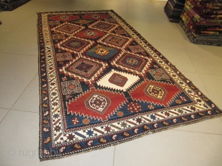 ref: 1987/Chirvan Shahnazar Caucasian antique rug end of 19th century,perfect condition,size 2.90 x 1.40 , 9'6 x 4'7               