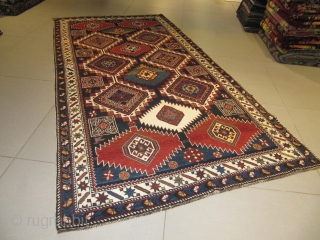 ref: 1987/Chirvan Shahnazar Caucasian antique rug end of 19th century,perfect condition,size 2.90 x 1.40 , 9'6 x 4'7               