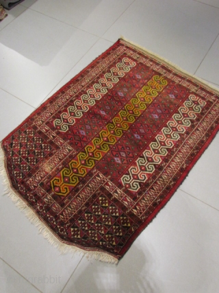 ref: S286 /Boukhara Yamout Turkmen ,perfect condition ,size 1.40x1.05 , 4'7"x3'5"                      