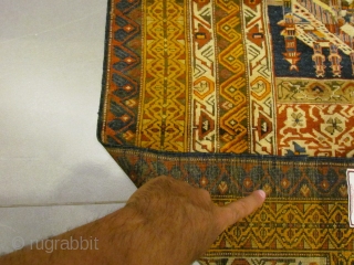 ref: S440 /Chirvan Namazlu Antique 19th century ,perfect condition , size 1.90x1.20, 6'3"x3'11"                    