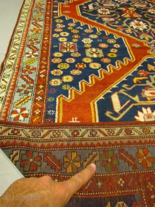 ref: S426 /Karabagh Shousha Caucasian Antique Rug ,perfect condition ,size 3.70x1.90 cm , 12'2"x6'3"                   