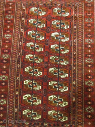 ref: s285 /boukhara Tekke turkmen Antique Rug ,perfect condition , size 1.50x1.05 cm 4'11"x3'5"                   