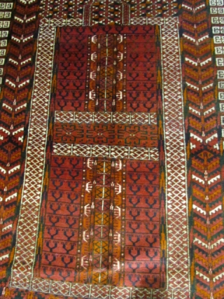 ref: s2275 /boukhara Khatchlou Antique Prayer Turkmen ,perfgect condition , size 1.50x1.00 cm , 4'11"x3'3"                  