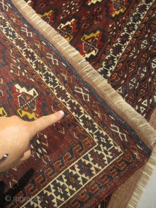 ref: S260 / BOUKHARA  CHUVAL TURKMEN EARLY 20TH CENTURY
size: 4'1 x 2'7  /  1.24 x 0.79
              