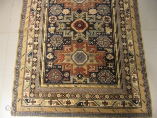 ref: S1779 / KUBA LESGHI , CAUCASIAN ANTIQUE RUG EARLY 20TH CENTURY , EXCELLENT CONDITION FOR ITS AGE.
size: 4'11 x 3'9  /  1.50 x 1.14      