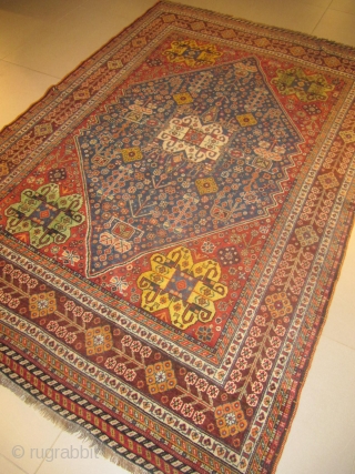 b)Quashquai Persian rug, 19th century, perfect condition
size: 255 X 1.70  /  8' X 5'                 