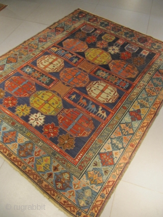 ref: S1773 / KUBA ORDOUTCH CAUCASIAN SOUMAK IN EXCELLENT CONDITION EARLY 20TH CENTURY 
size: 2.10 X 1.65  /  6' X 5'          