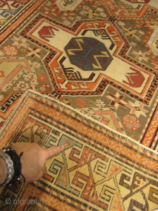 ref: S181 / CHIRVAN CAUCASIAN ANTIQUE RUG EARLY 20TH CENTURY, perfect condition
size: 2.10 X 1.15  /  6' X 3'            