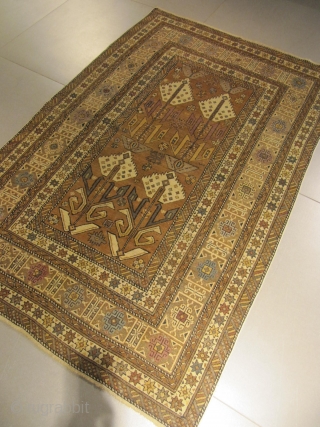 ref: S247 / KUBA CAUCASIAN ANTIQUE RUG 19TH CENTURY PERFECT CONDITION 
size: 1.80 X 1.15  /  5' X 3'            