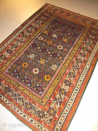 ref: S222, KUBA TCHITCHI CAUCASIAN ANTIQUE RUG END OF 19TH CENTURY PERFECT restored CONDITION 
size: 2.00 X 1.35  /  6' X 4'         