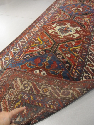 p) Quashquai Persian rug, 19th century, perfect condition
size: 505 X 100  /  16' X 3'                