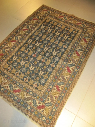 ref: S158, KUBA TCHITCHI CAUCASIAN ANTIQUE RUG EARLY 20TH CENTURY, perfect condition
Size: 1.65 X 1.20  /  5' X 3'            