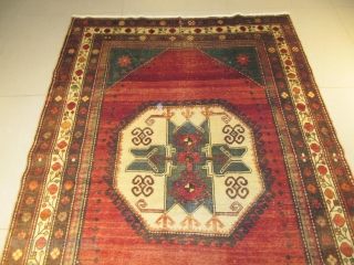 ref: S1735 /  KAZAK LORI PAMPAK CAUCASIAN ANTIQUE RUG  EARLY 20TH CENTURY, perfect condition
size: 2.60 X 1.65  /  8' X 5'        