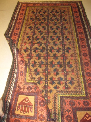 ref: S1734 /belouch persian Payer rug, 19th century, perfect condition
size: 350 X 155  /  11' X 5'              