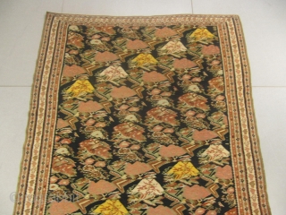 aj) Senneh kilim persian, 19th century, perfect condition
size: 1.90 X 1.25 / 6' X 4'                  