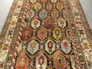 ref: S1401 / Kuba Khilla Caucasian antique rug, 19th century, perfect condition
size: 175 X 110  /  5' X 3'            