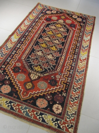 ref: S194 / Chirvan Vogel Caucasian antique rug, 19th century, perfect condition
size: 220 X 130  /  7' X 4'            