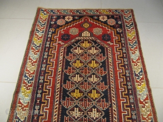 ref: S194 / Chirvan Vogel Caucasian antique rug, 19th century, perfect condition
size: 220 X 130  /  7' X 4'            