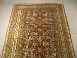 ref: S325 / Kuba Perepedil Caucasian antique rug, 19th century, perfect condition
size: 195 X 125  /  6' X 4'            