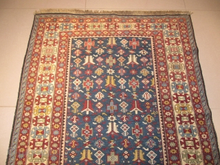 ref: S178 / Kuba Tchitchi Caucasian antique rug, 19th century, perfect condition
size: 160 X 125  /  5' X 4'            