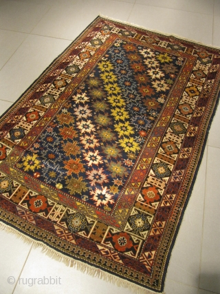 ref: S146 / Kuba Zeijwa Caucasian antique rug, 19th century, perfect condition
size: 200 X 130  /  6' X 4'            
