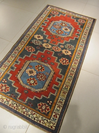 ref: S682 / Kuba Konagend Caucasian antique rug, 19th century, perfect condition
size: 200 X 105  /  6' X 3'
            