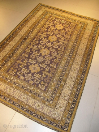 ref: 610 /Kuba Peripedil Caucasian antique rug, 19th century, perfect condition
size: 210 X 150  /  6' X 4'             