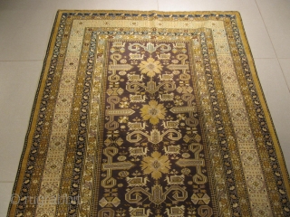 ref: 610 /Kuba Peripedil Caucasian antique rug, 19th century, perfect condition
size: 210 X 150  /  6' X 4'             