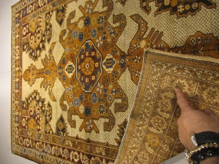 ref: 606 / Kuba Konagend Gymil Caucasian antique rug, perfect condition
size: 180 X 130  /  5' X 4'             